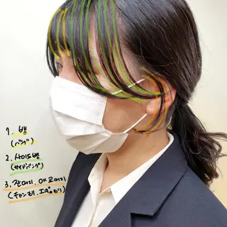 ミディアム 韓国レイヤー suzuのヘアスタイル