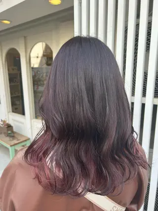 セミロング カラー やまだ→アトリエニノ モデルさん募集中！のヘアスタイル