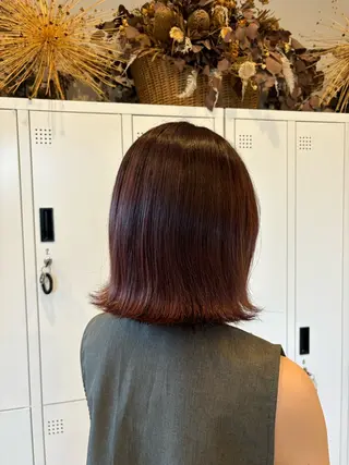 ミディアム 大曽根/艶カラー🌷 暖色/yuukaのヘアスタイル