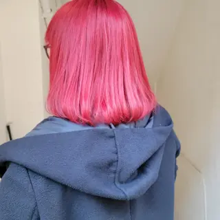 ミディアム 🇰🇷透明感×ハイ トーン🌟tomoのヘアスタイル