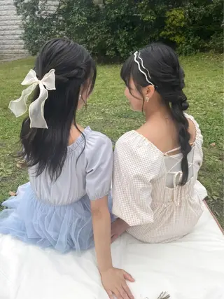 セミロング 🍑暖色/レイヤー/ 真希🎀のヘアスタイル