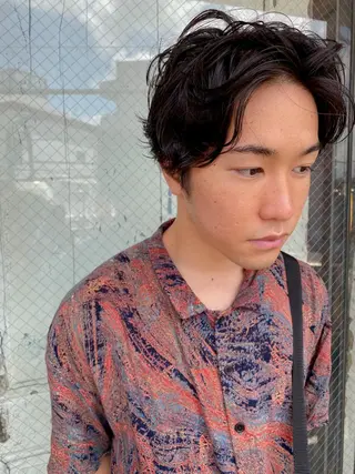 ショート メンズ irwi/イルウィ所属・miku🎀門前仲町 ブリーチ・レイヤーのヘアスタイル