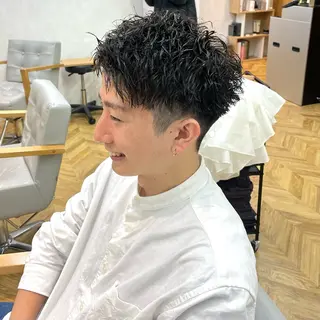 メンズ 為近日向子🐥暖色 💘顔周りカット🌈のヘアスタイル