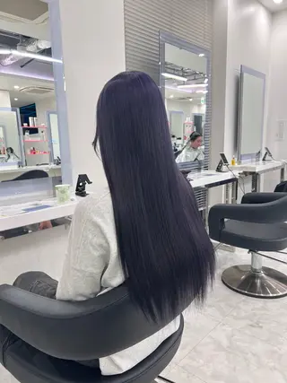 ロング カラー 💙暗髪艶カラー🫐 Yuma💙のヘアスタイル