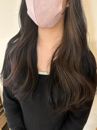 ロング カラー 関口 桃花🌷 暖色カラーのヘアスタイル