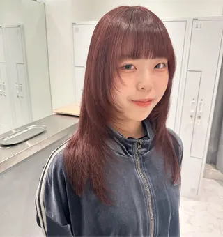 ロング カラー 縮毛矯正/ネイル 🌻ひまわり🌻のヘアスタイル