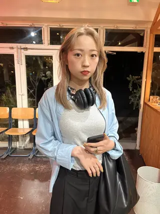 ミディアム iru所属・mi kiのヘアスタイル