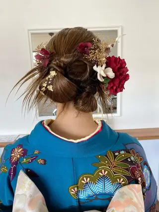 ロング ヘアアレンジ Kazaoka Saraのヘアスタイル