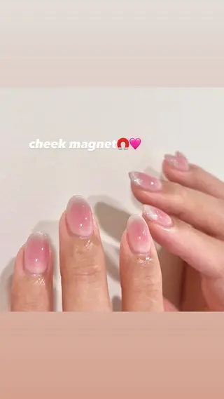 ネイル 🎀チーク/ちゅるん 🫧chisa🎀のネイルデザイン