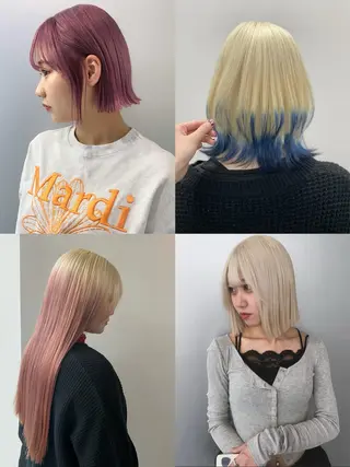セミロング カラー cashel fukaのヘアスタイル