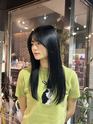 ロング カラー もとまお🌷 暖色系/艶カラーのヘアスタイル