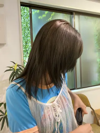 セミロング カラー iroha/ n.w.h🎀のヘアスタイル