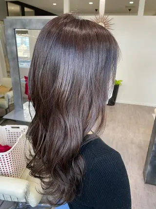 セミロング カラー be flot所属・髪質改善/大阪守口市 🐣Ria‪🐣のヘアスタイル