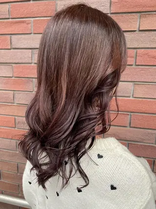 セミロング カラー 🦋店長🦋 ほんさわ みずきのヘアスタイル