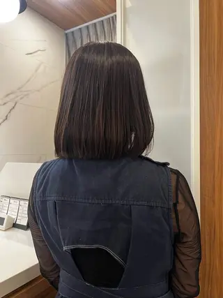 ミディアム カラー トーンアップ🦢 ユメのヘアスタイル