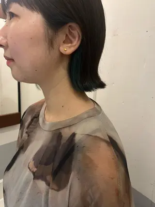 ミディアム 頭皮につけないカラー /白髪ぼかし/実加永のヘアスタイル