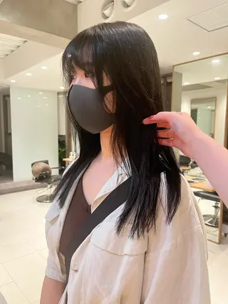 ロング カラー ヘアアレンジ MAYU/ハイトーン /レイヤーカットのヘアスタイル