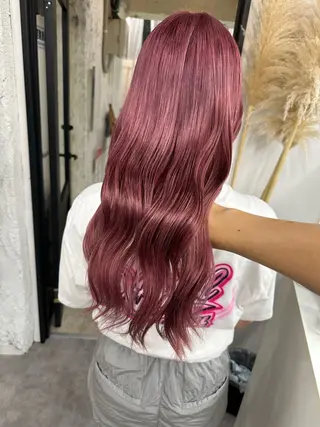 ロング カラー ハイトーン/ダブル カラー/akihoのヘアスタイル