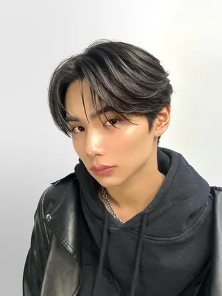 ショート メンズ ダウンパーマ韓国ヘア 片岡駿のヘアスタイル