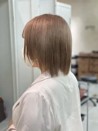 ミディアム カラー ショーヤ/ブリーチ /バレイヤージュのヘアスタイル