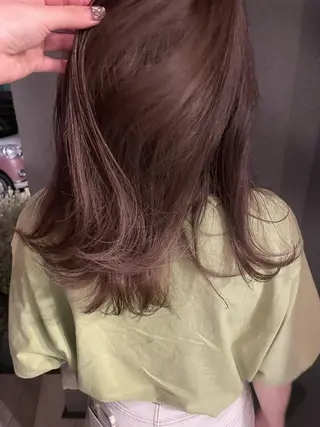 セミロング カラー 透明カラー/レイヤー misaki °*のヘアスタイル