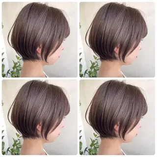 ショート カラー 京都大人女性ショート 徒歩1分/秋山のヘアスタイル