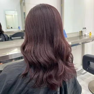 セミロング 🎀🫧透明感 ピンクラベンダー💟のヘアスタイル