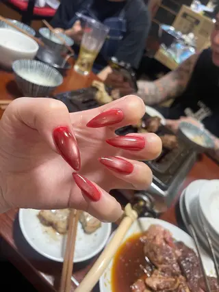 ネイル 33nail✴️栄 スミレ❇️Gel-xのネイルデザイン