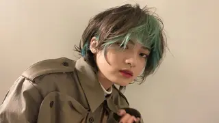 ショート カラー garage.所属・吉田 慎冴/メンズパーマのヘアスタイル