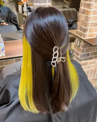 セミロング カラー ACROあべの店所属・艶カラー/インナー /グラデ/大西小百合のヘアスタイル