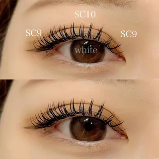 マツエク・マツパ _WHITE 南海難波店のマツエク・マツパデザイン