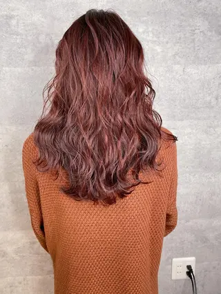 セミロング カラー _WHITE 天王寺のヘアスタイル