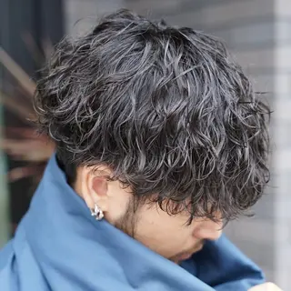 パーマ メンズ 名古屋メンズカラー 特化小林我修のヘアスタイル