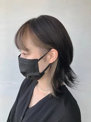 ミディアム カラー かわさき ともやのヘアスタイル