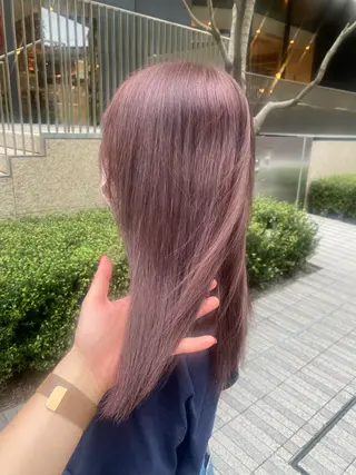 ミディアム カラー ハイトーン特化サロン 🍑momo🍑のヘアスタイル