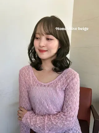 ミディアム カラー 透明感color 🫧ruko🌿銀座のヘアスタイル