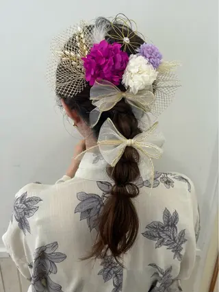 ロング ヘアアレンジ レイヤーカット🐺 hina🩶のヘアスタイル