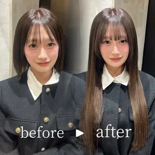 ロング カラー 大人可愛い韓国ヘア きららのヘアスタイル