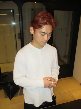 ショート カラー メンズ ダブルカラー/ 艶カラー／こうきのヘアスタイル