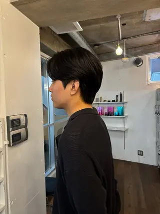 ミディアム カラー パーマ メンズ fifth 庄子愛彩のヘアスタイル