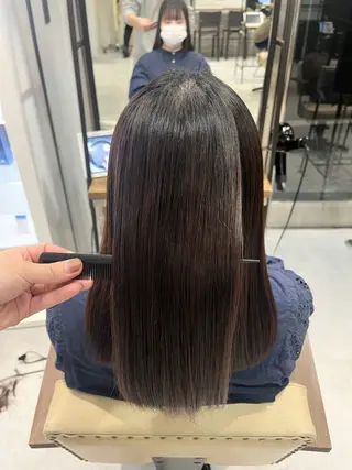ロング 縮毛矯正/髪質改善 斉藤春のヘアスタイル