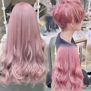 ロング カラー 𝐍𝐚𝐧𝐚{ 原宿/ハイトーン🫧のヘアスタイル