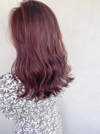セミロング カラー 髪質改善 ヒデのヘアスタイル