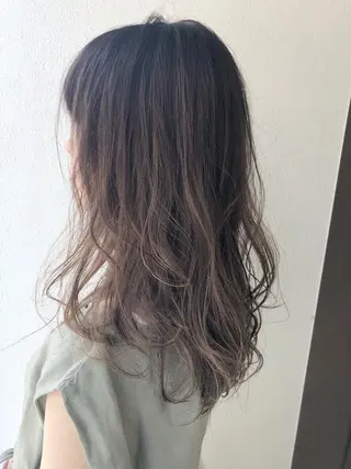 セミロング カラー sato yoshikiのヘアスタイル