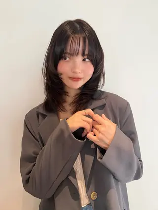 ミディアム shirof shinjuku所属・💖艶韓国ヘア /新宿/山下颯子💖のヘアスタイル