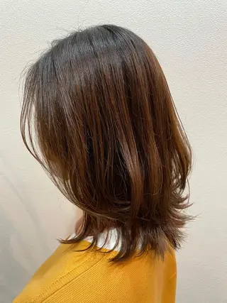 ミディアム カラー ノンダメージサロン/ 豊中/美容室のヘアスタイル