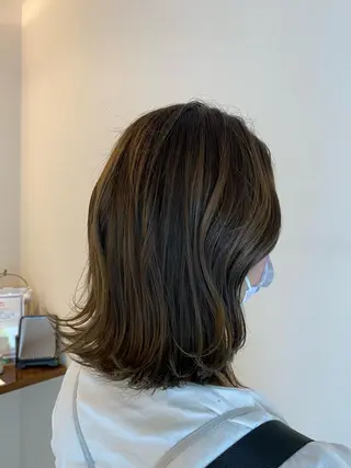 ミディアム 清水 有紗のヘアスタイル
