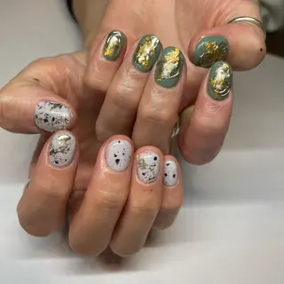 セミロング ネイル RUKA 美容院×ネイリストのネイルデザイン