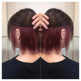 ショート カラー 髪質改善/痛ませ ないカラー/西村航大のヘアスタイル