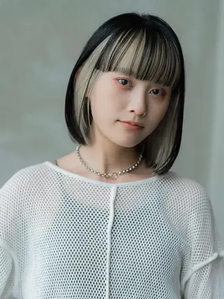 ミディアム 🫧艶感カラー/ あいり🤍のヘアスタイル